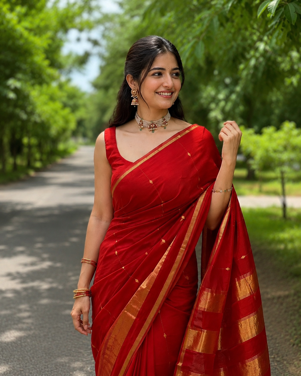 Diamond Butti Red
