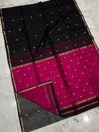 Nayantara x Black (with Pink pallu)