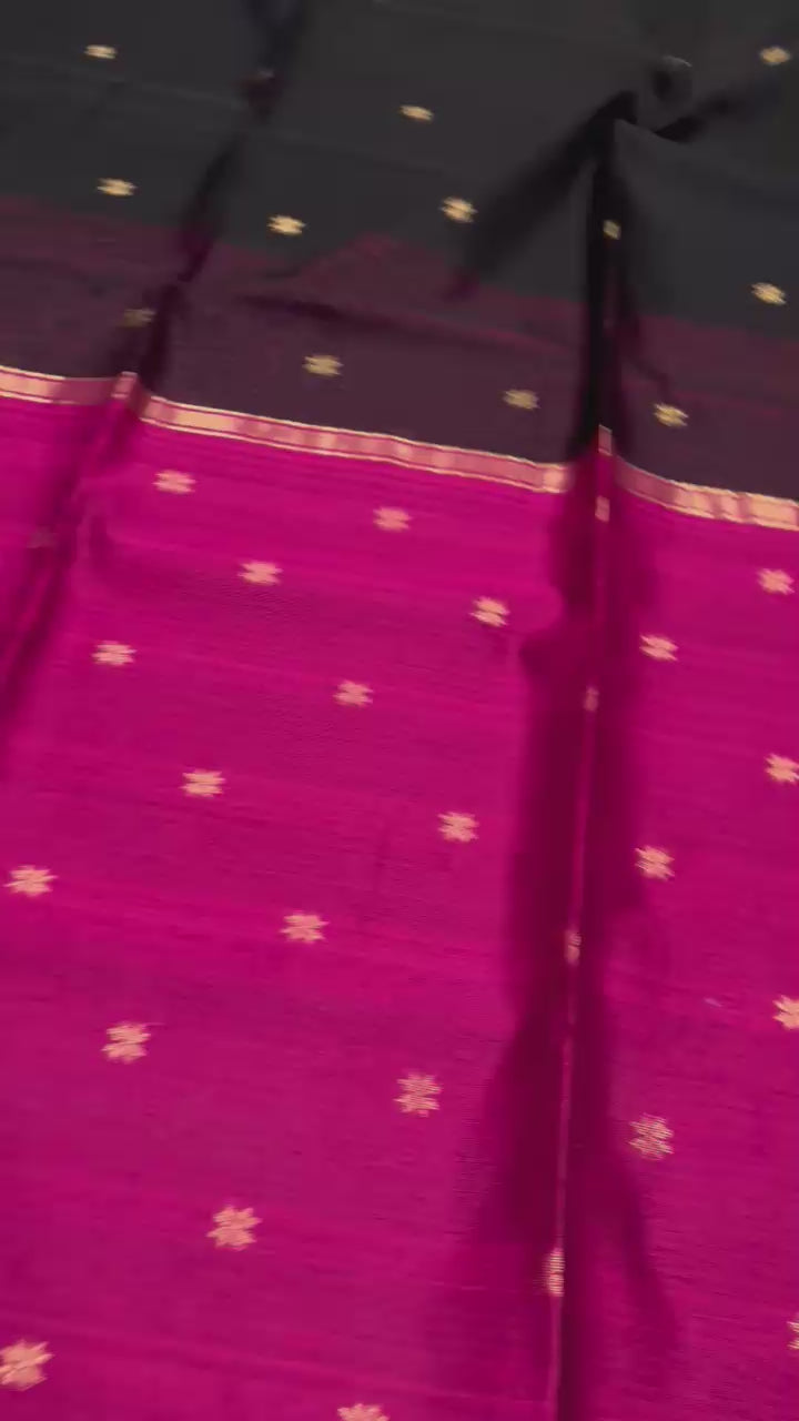 Nayantara x Black (with Pink pallu)